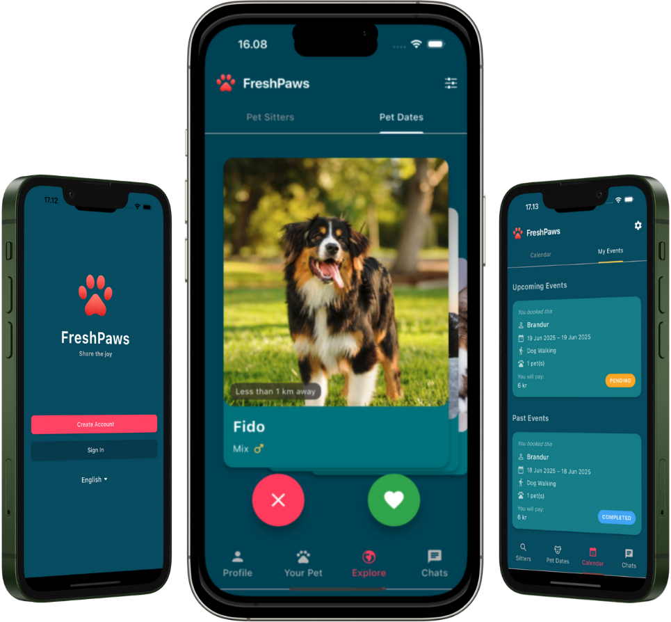 FreshPaws App Preview